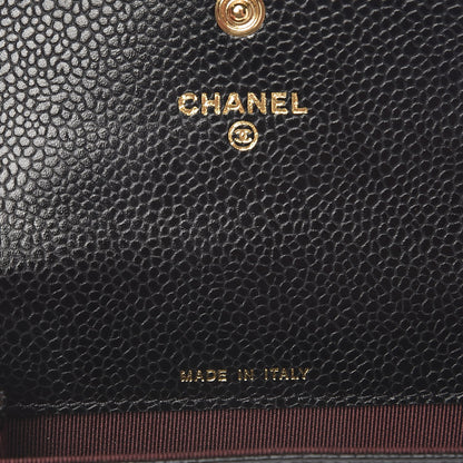Chanel Caviar Quilted Flap Card Holder Black 6 of 8
