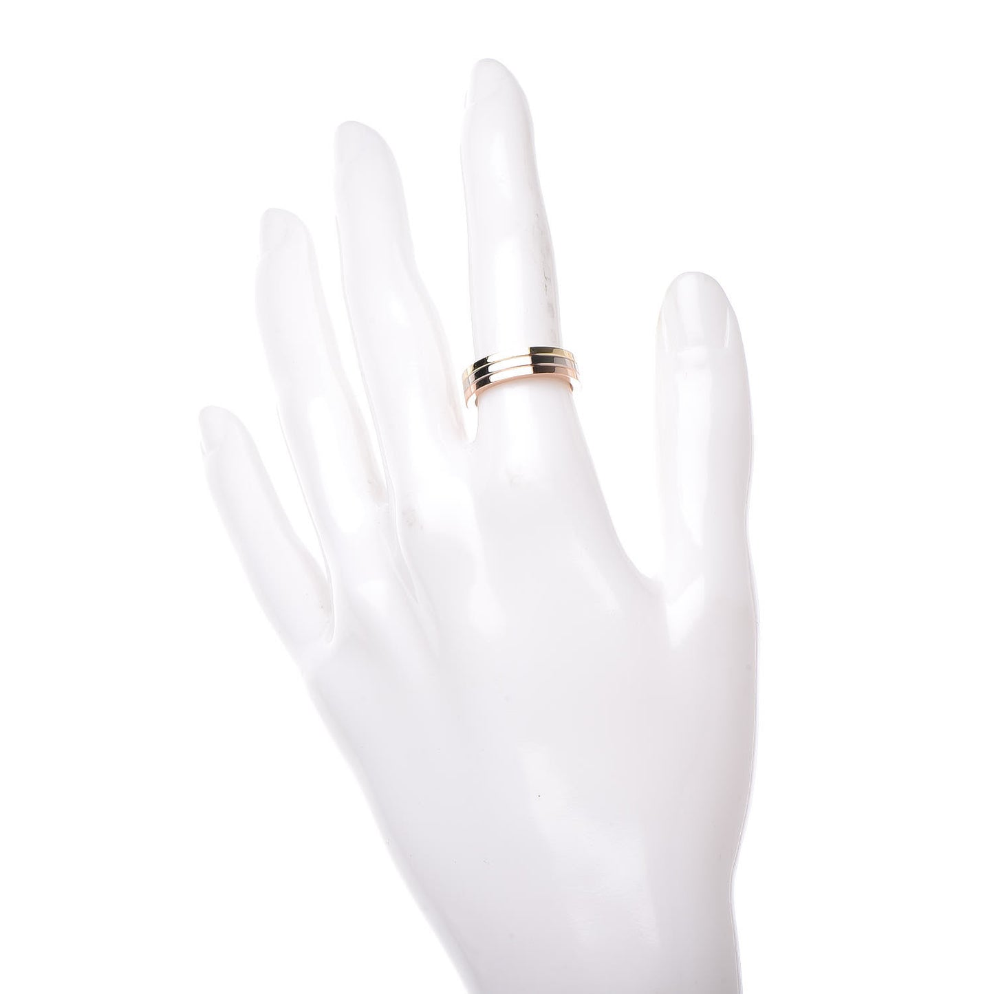 18K Pink White Yellow Gold 4.8mm Vendome Louis Cartier Wedding Band Ring 50 5.25