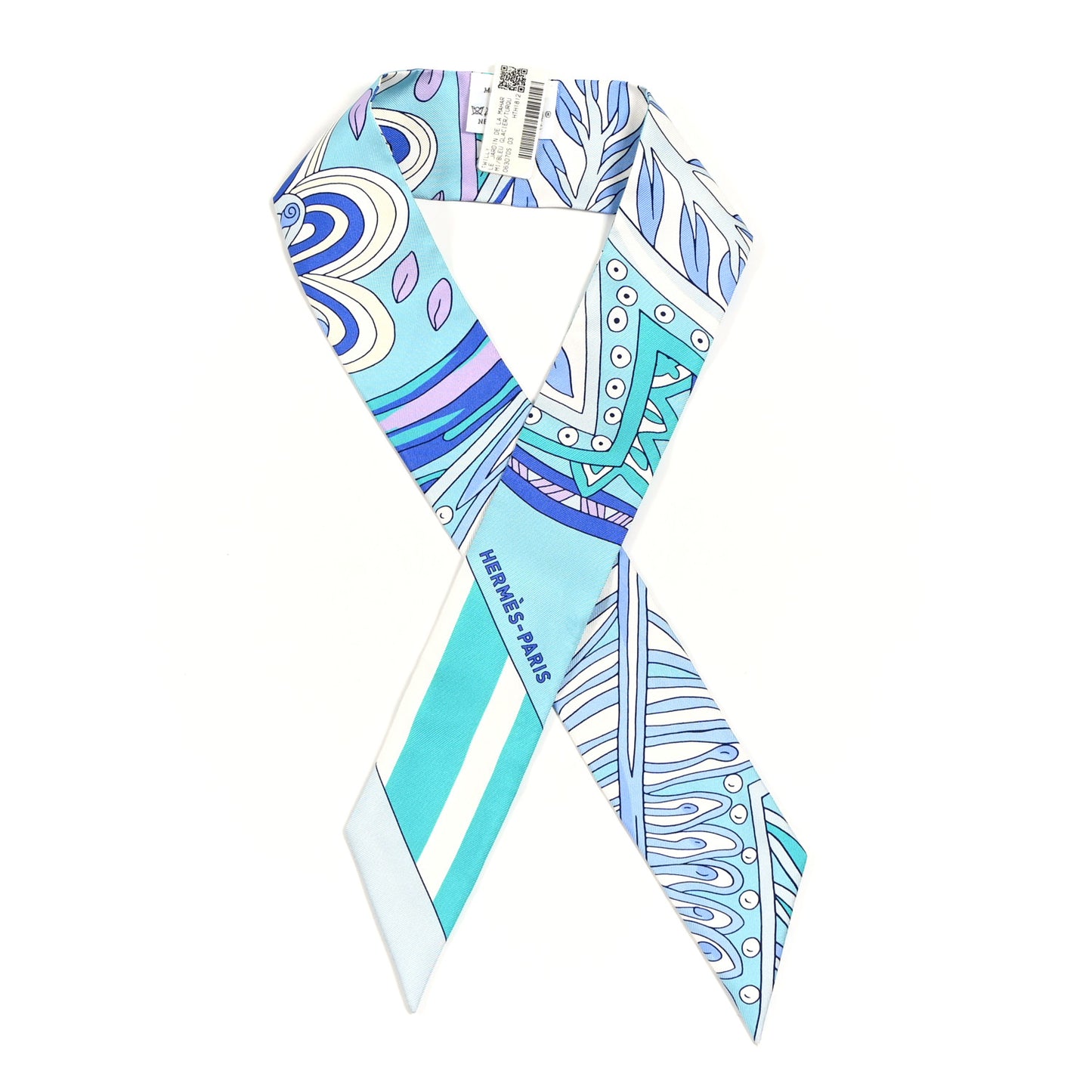 Silk Le Jardin de la Maharani Twilly Bleu Glacier Turquoise