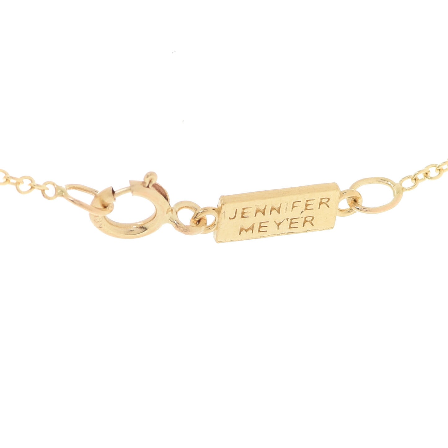 18K Yellow Gold Diamond Cross Pendant Necklace
