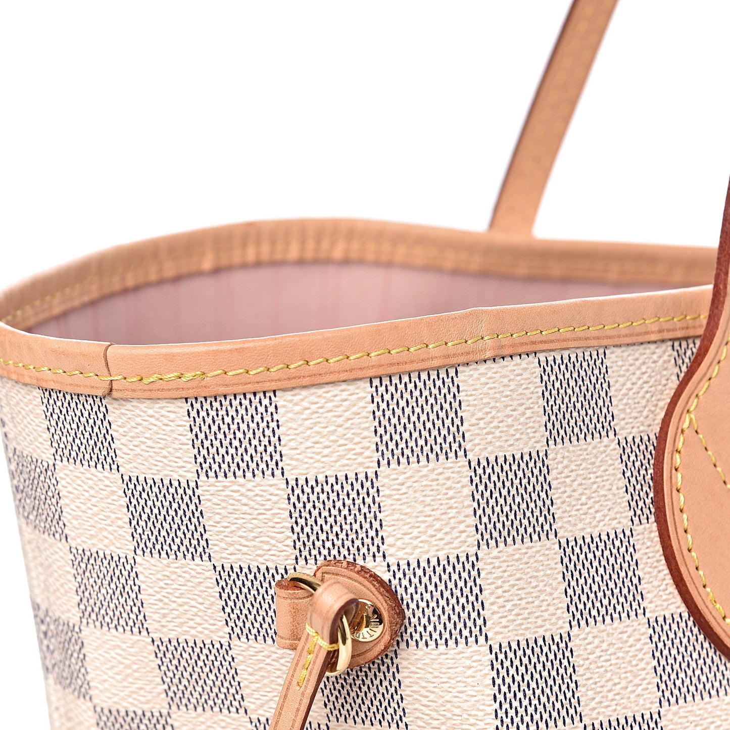 Damier Azur Neo Neverfull MM Rose Ballerine