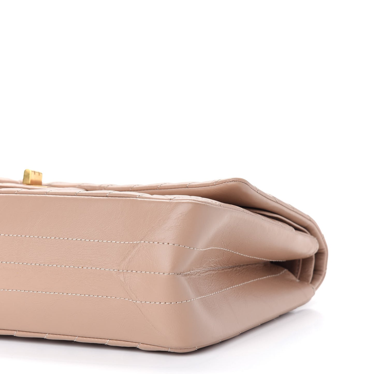 Aged Calfskin Chevron Quilted 2.55 Reissue 226 Flap Beige