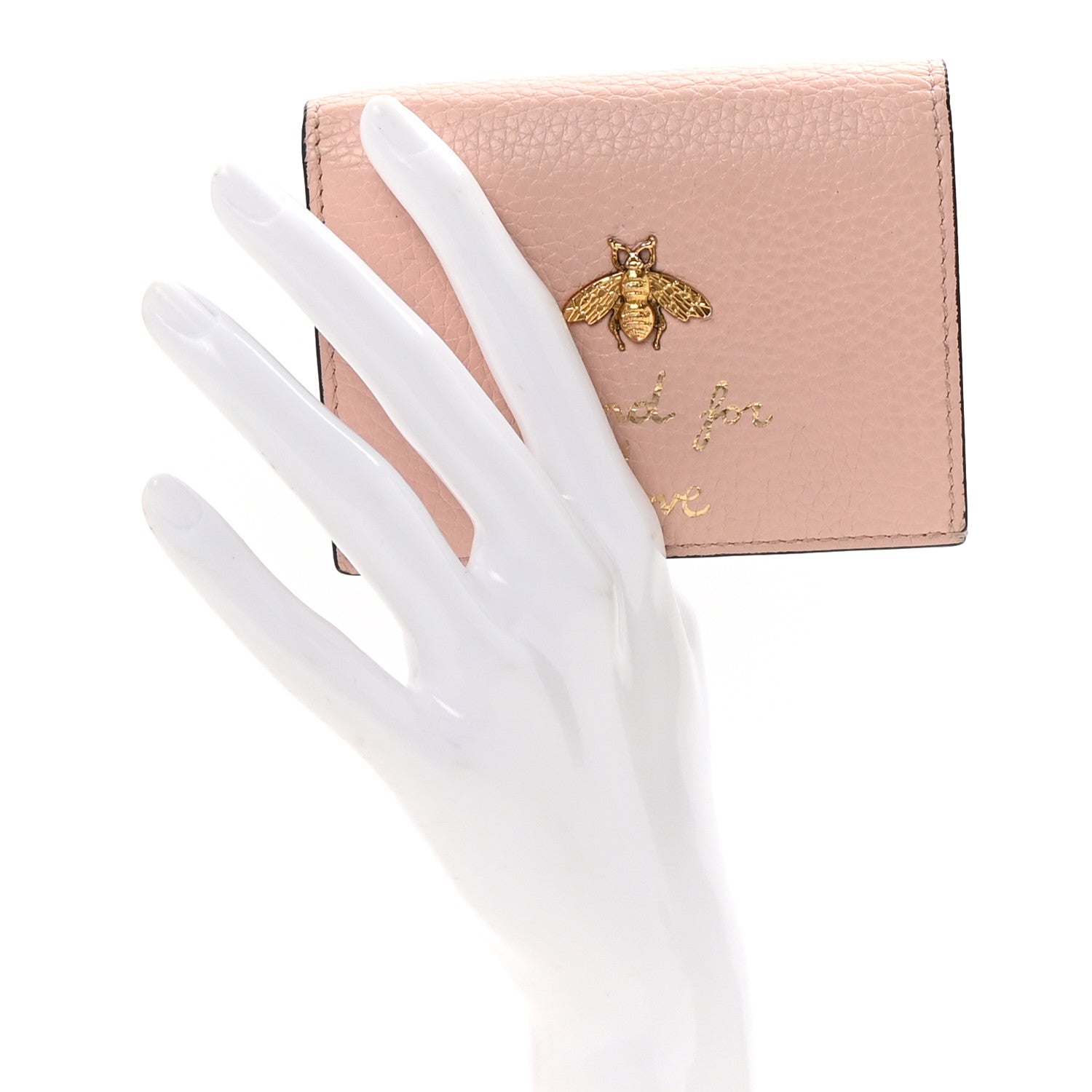 Gucci Cellarius Calfskin Blind for Love Card Case Wallet Perfect Pink 2 of 7
