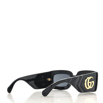 Gucci Acetate Rectangular Sunglasses GG0811S Black 4 of 7