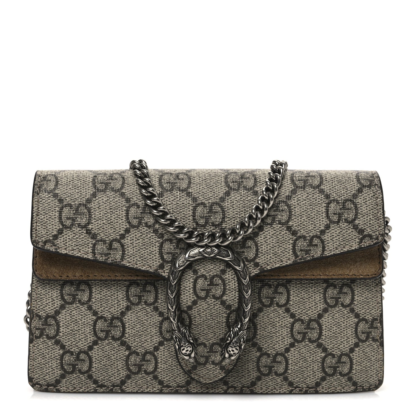 GG Supreme Monogram Super Mini Dionysus Shoulder Bag Taupe