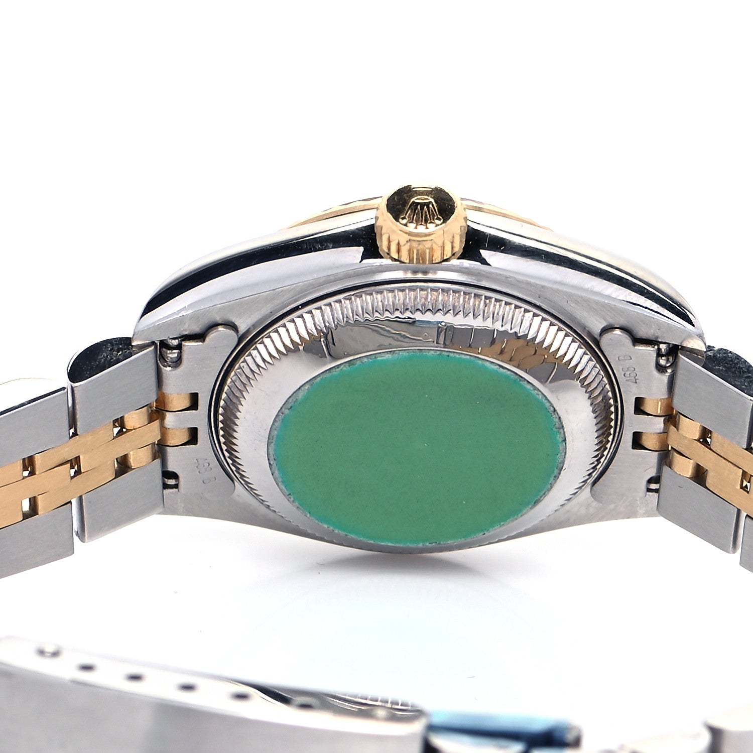 Rolex Stainless Steel 18K Yellow Gold Diamond 26mm Oyster Perpetual Datejust Watch Champagne 69173 7 of 8