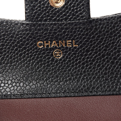 Chanel Caviar Quilted Compact Flap Wallet Black 5 of 7