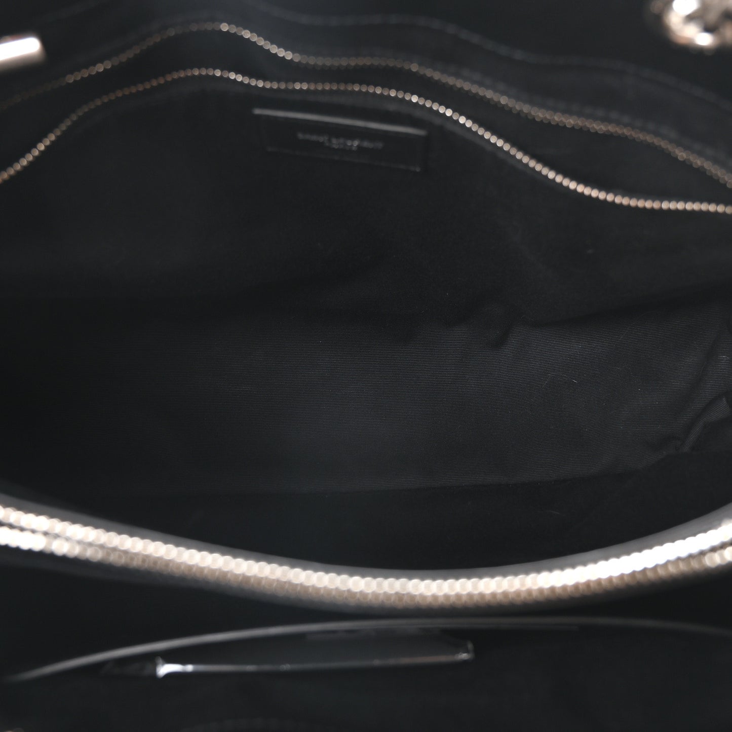 Calfskin Y Quilted Monogram Large Loulou Shopper Black