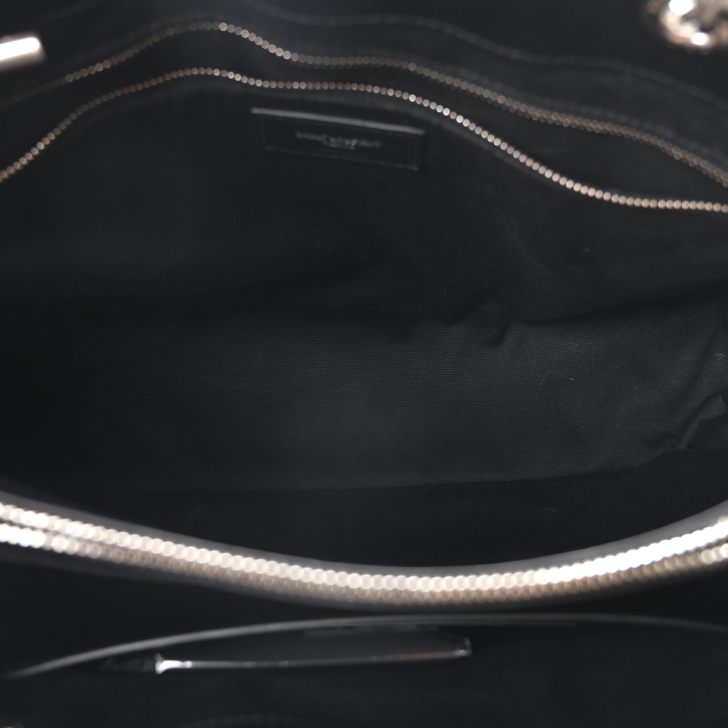 Saint Laurent Calfskin Y Quilted Monogram Large Loulou Shopper Black 5 of 10