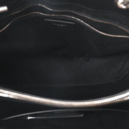 Saint Laurent Calfskin Y Quilted Monogram Large Loulou Shopper Black 5 of 10