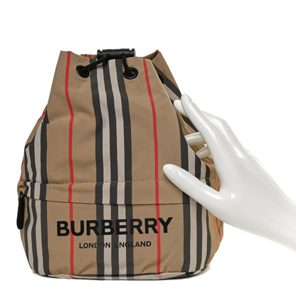 Burberry Econyl Icon Stripe Phoebe Drawcord Pouch Archive Beige 2 of 9