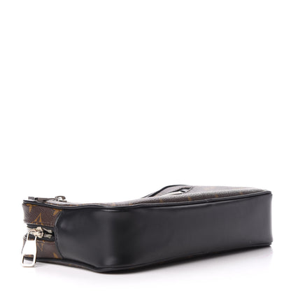 Louis Vuitton Monogram Macassar Kasai Clutch Black 4 of 8
