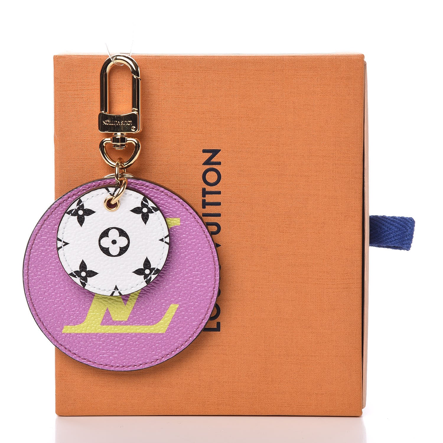 Louis Vuitton Monogram Giant Bag Charm Key Holder Pink Lilac 3 of 3
