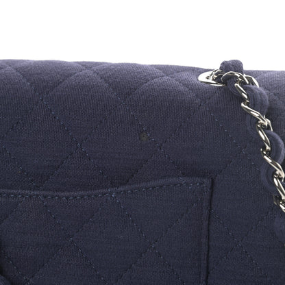 Chanel Jersey Quilted Mini Rectangular Flap Navy 11 of 11