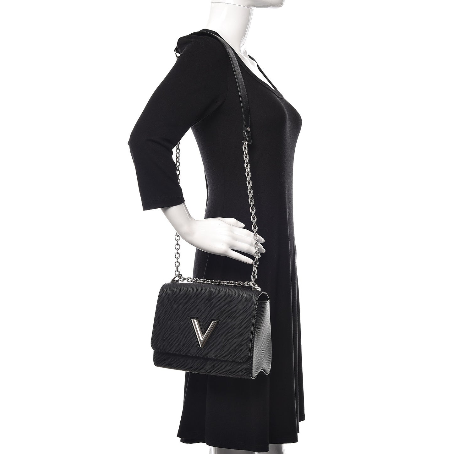 Epi Twist Shoulder Bag MM Black