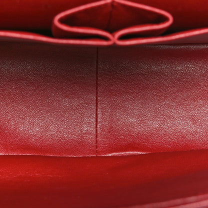 Chanel Lambskin Quilted Jumbo Double Flap Red 5 of 9