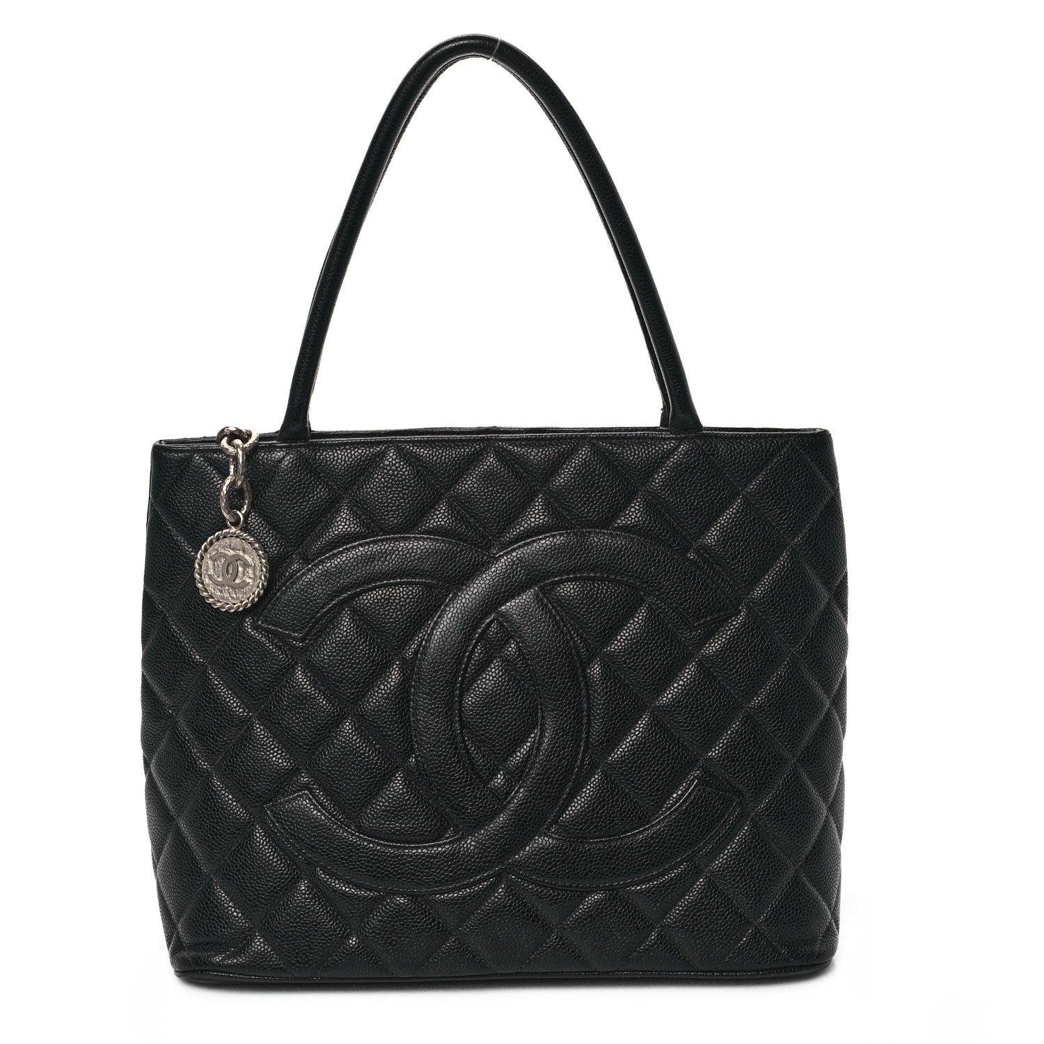 Chanel Caviar Quilted Medallion Tote Black 1 of 12