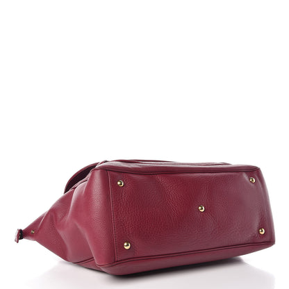 Gucci Cellarius Calfskin Medium 1973 Top Handle Satchel Cherry Gloss 4 of 15