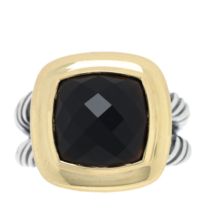 David Yurman Sterling Silver 18K Yellow Gold Black Onyx 11mm Albion Ring 52 6 1 of 4
