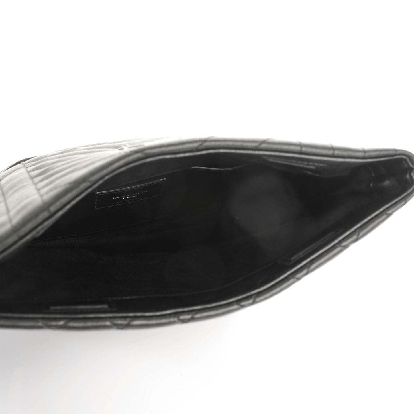 Calfskin Tri-quilt Monogram West Hollywood Clutch Black