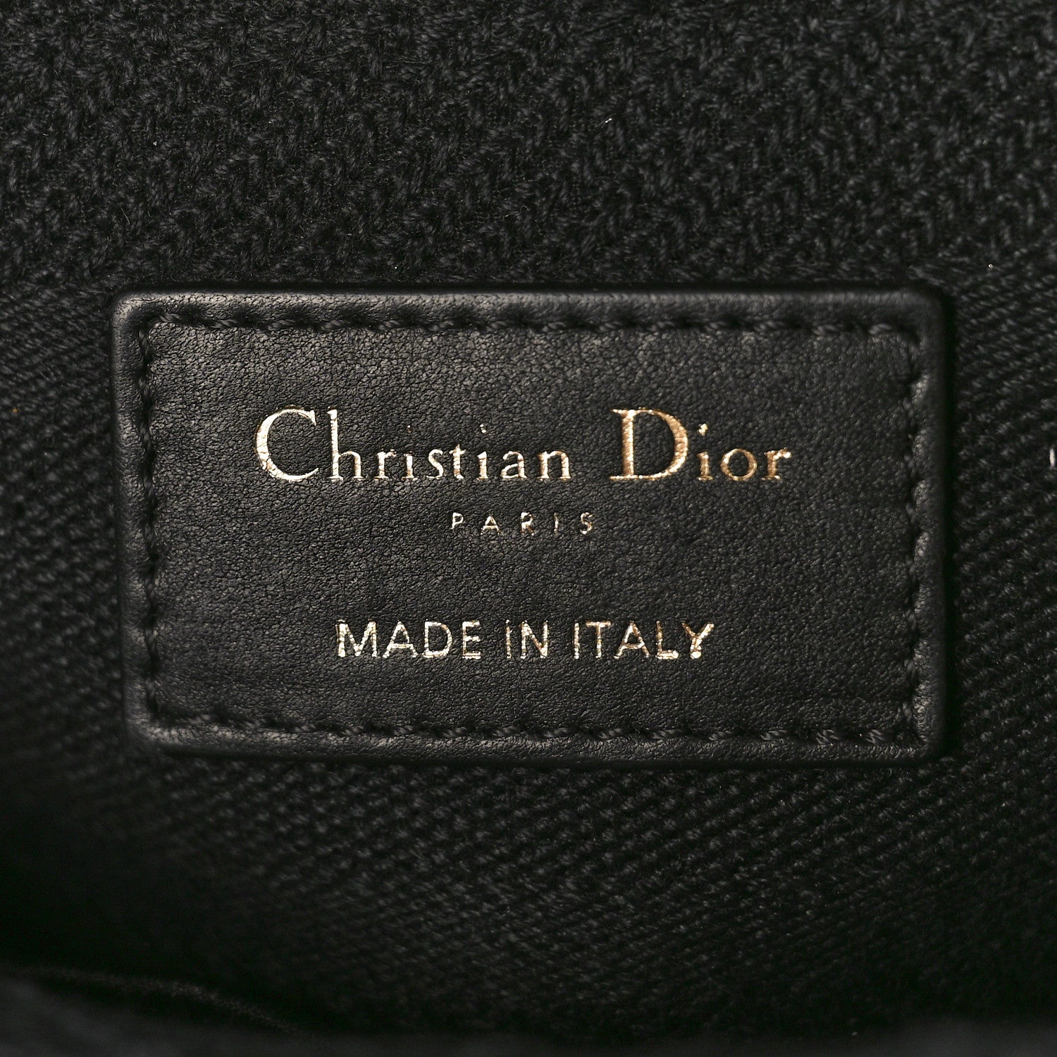 Christian Dior Canvas Embroidered Cannage Medium Lady D-Lite Black 6 of 9
