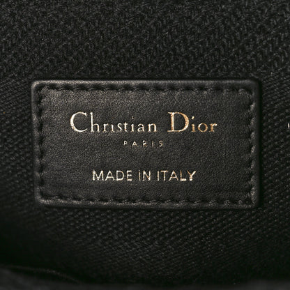 Christian Dior Canvas Embroidered Cannage Medium Lady D-Lite Black 6 of 9