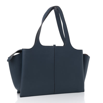 Celine Baby Grained Calfskin Medium Tri-Fold Bag Steel Blue 3 of 10