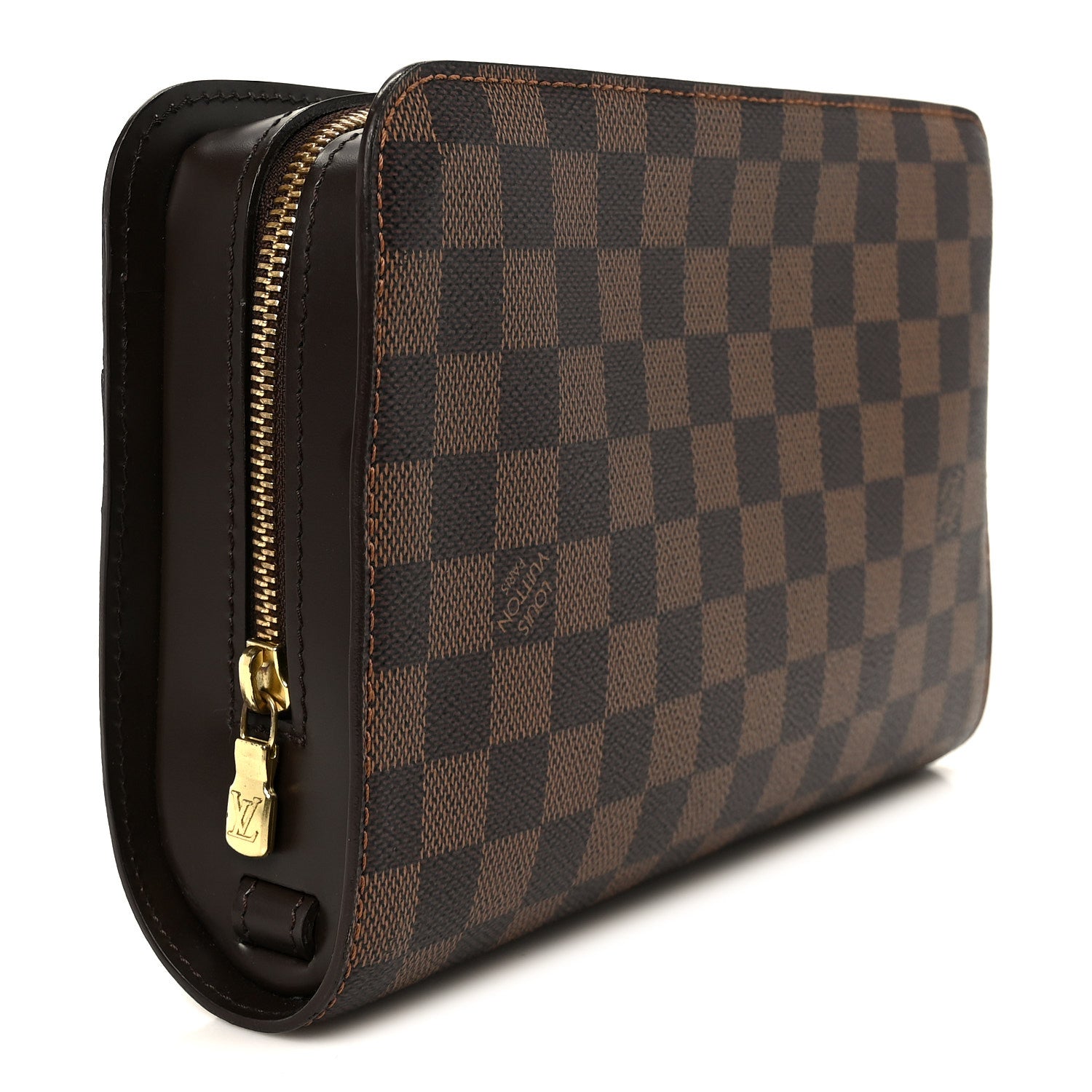 Louis Vuitton Damier Ebene Pochette Saint Louis Clutch 3 of 8