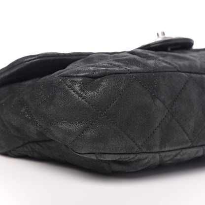 Chanel Iridescent Calfskin Quilted East West Flap Black 9 of 10