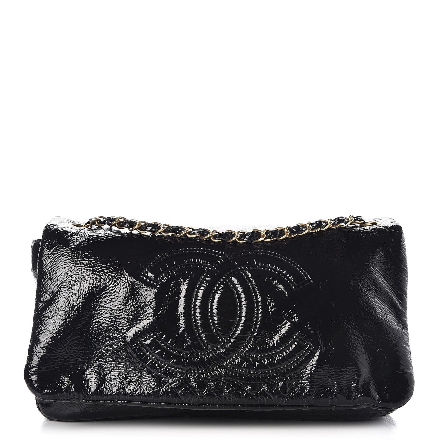 Vinyl Medium Rock and Chain Flap Black