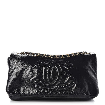 Chanel Vinyl Medium Rock and Chain Flap Black 1 of 9