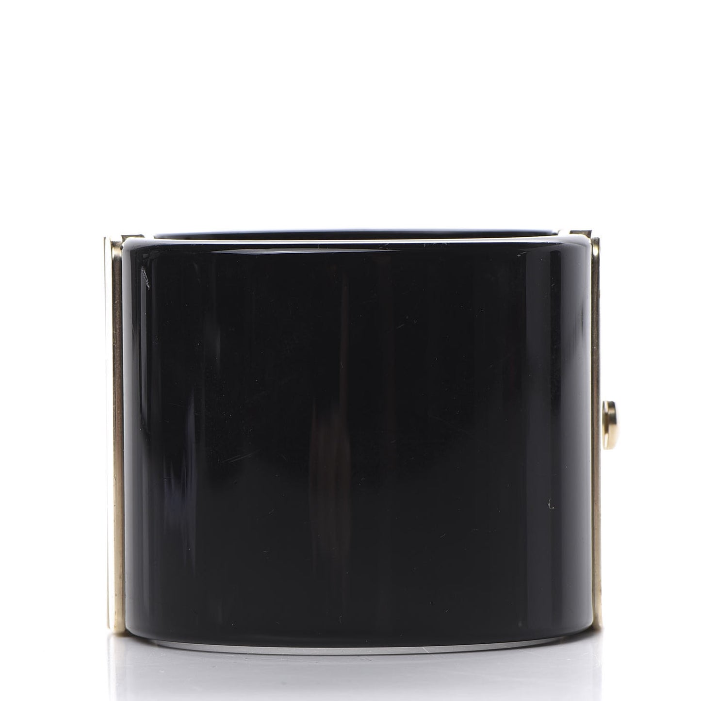 Resin Crystal Pearl CC Cuff Black