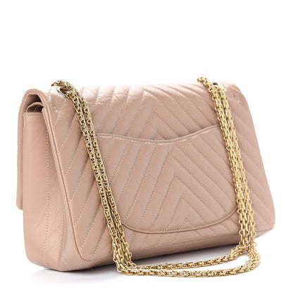 Chanel Aged Calfskin Chevron Quilted 2.55 Reissue 226 Flap Beige 3 of 9