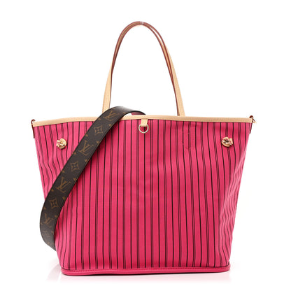 Louis Vuitton Monogram Inside Out Neverfull Bandouliere MM Rose Pondichery 3 of 15