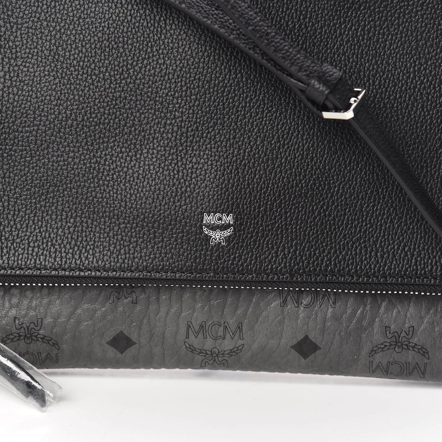 MCM Visetos Corina Crossbody Bag Black 9 of 9