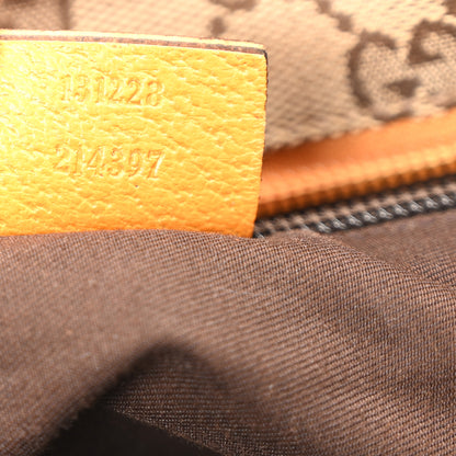 Gucci GG Monogram Small Web Handle Bucket Tote Yellow 7 of 10