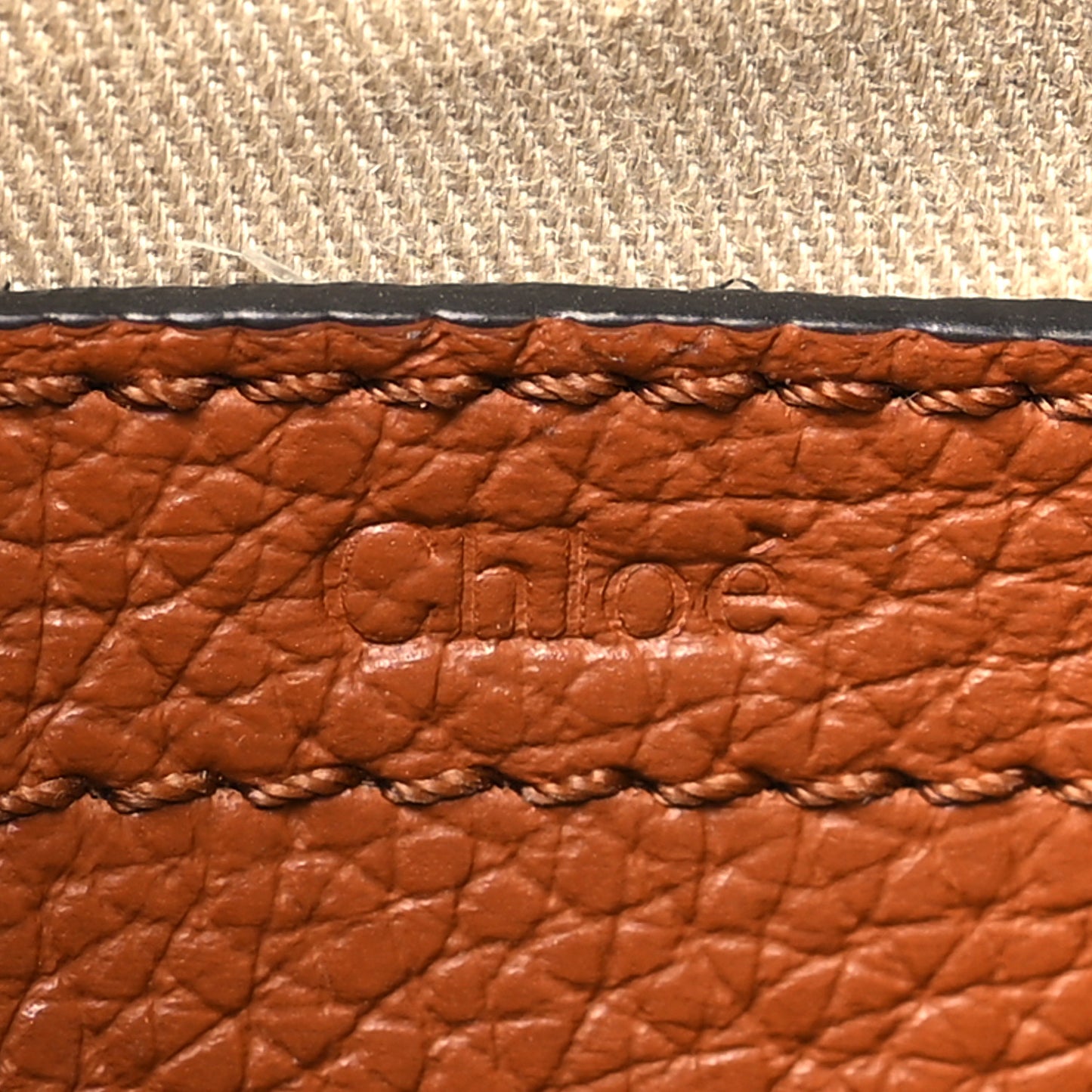 Grained Calfskin Small Marcie Saddle Bag Tan