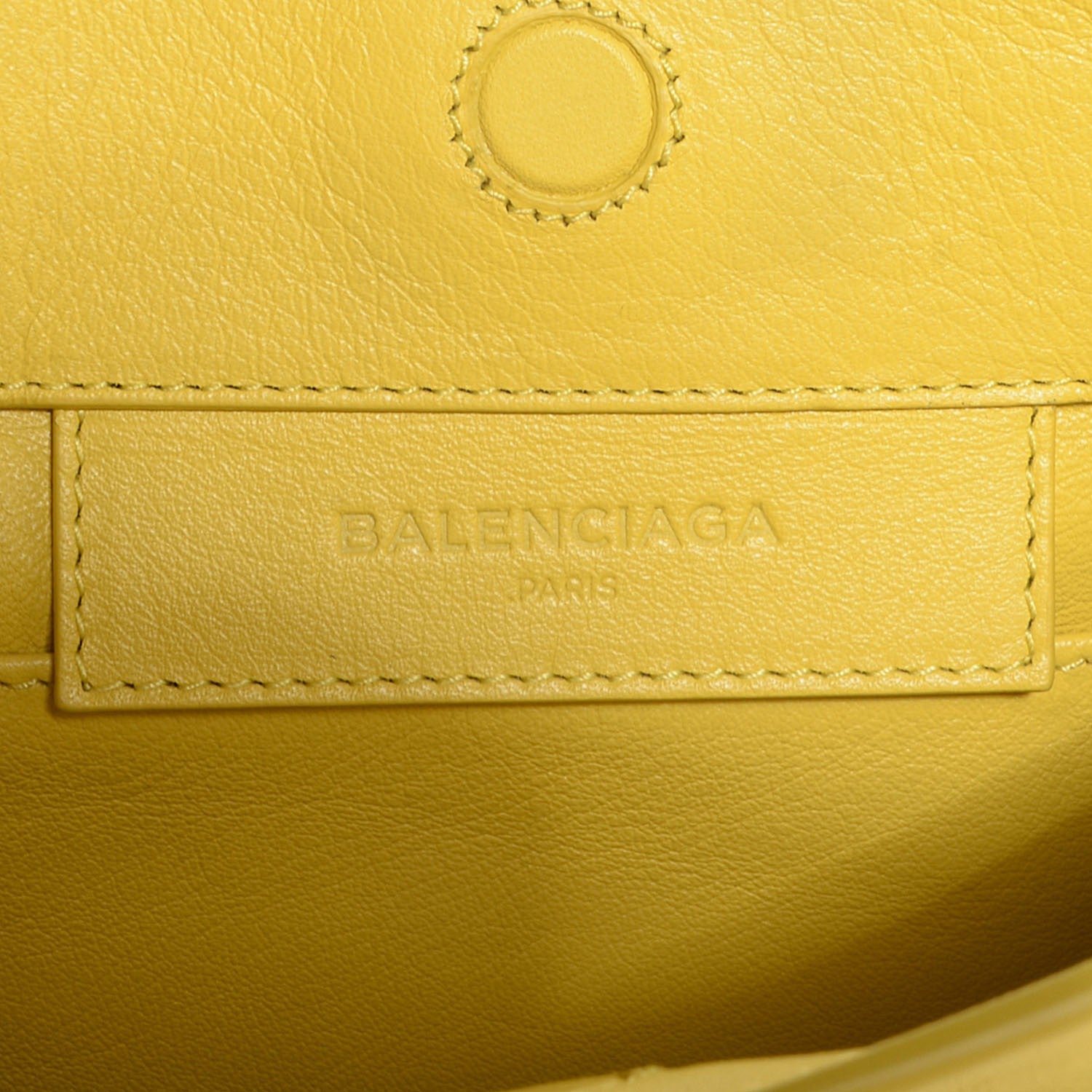 Balenciaga Calfskin Papier Mini A4 Tote Jaune Soleil 7 of 13