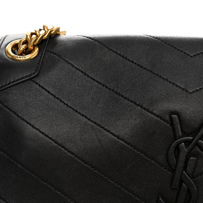 Saint Laurent Lambskin Matelasse Monogram Medium Niki Chain Satchel Black 13 of 16