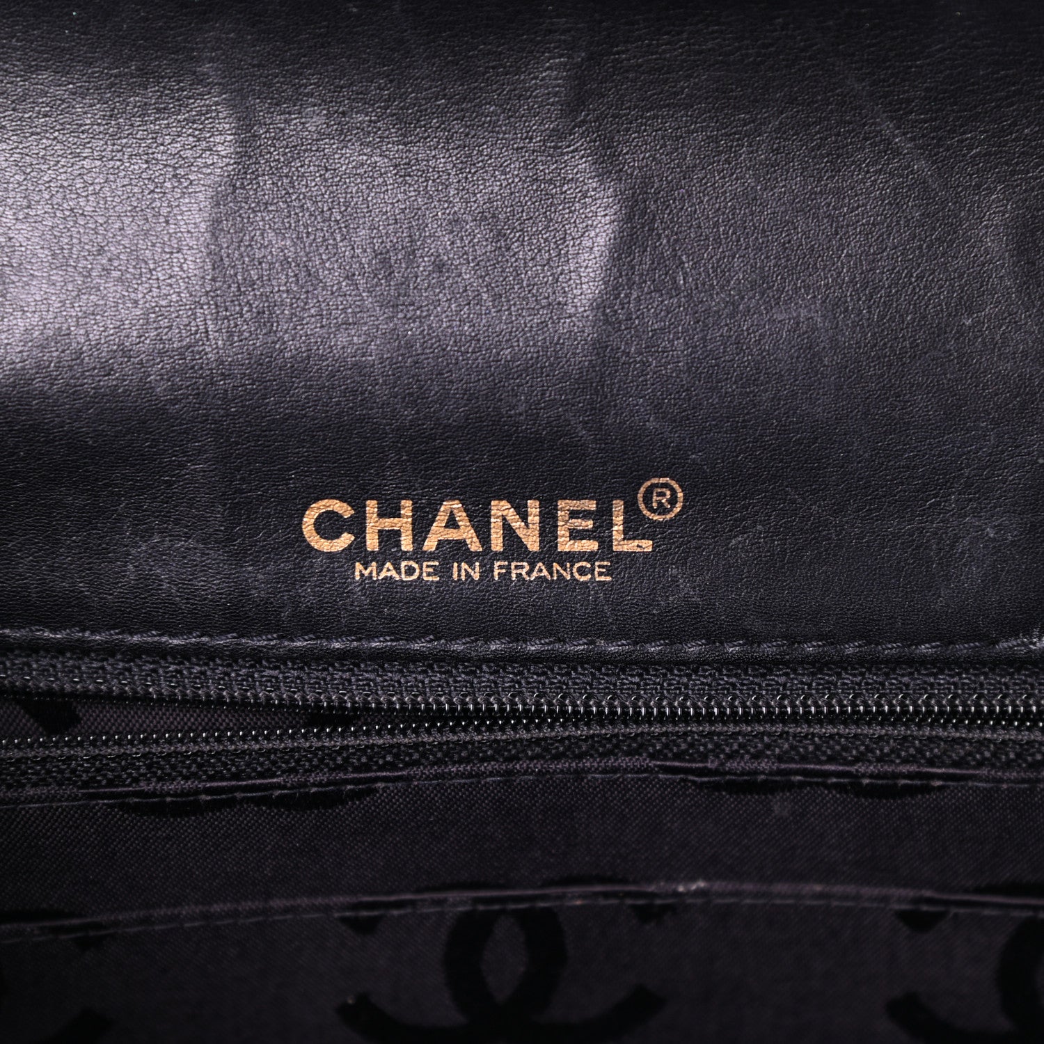 Chanel Calfskin Quilted Contrast Stitch Medium Flap Black 6 of 10