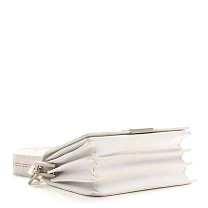 Off-White Calfskin Binder Clip Bag White 4 of 16