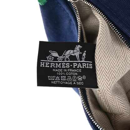 Hermes Canvas Small Bride-A-Brac Pouch Marine 6 of 9