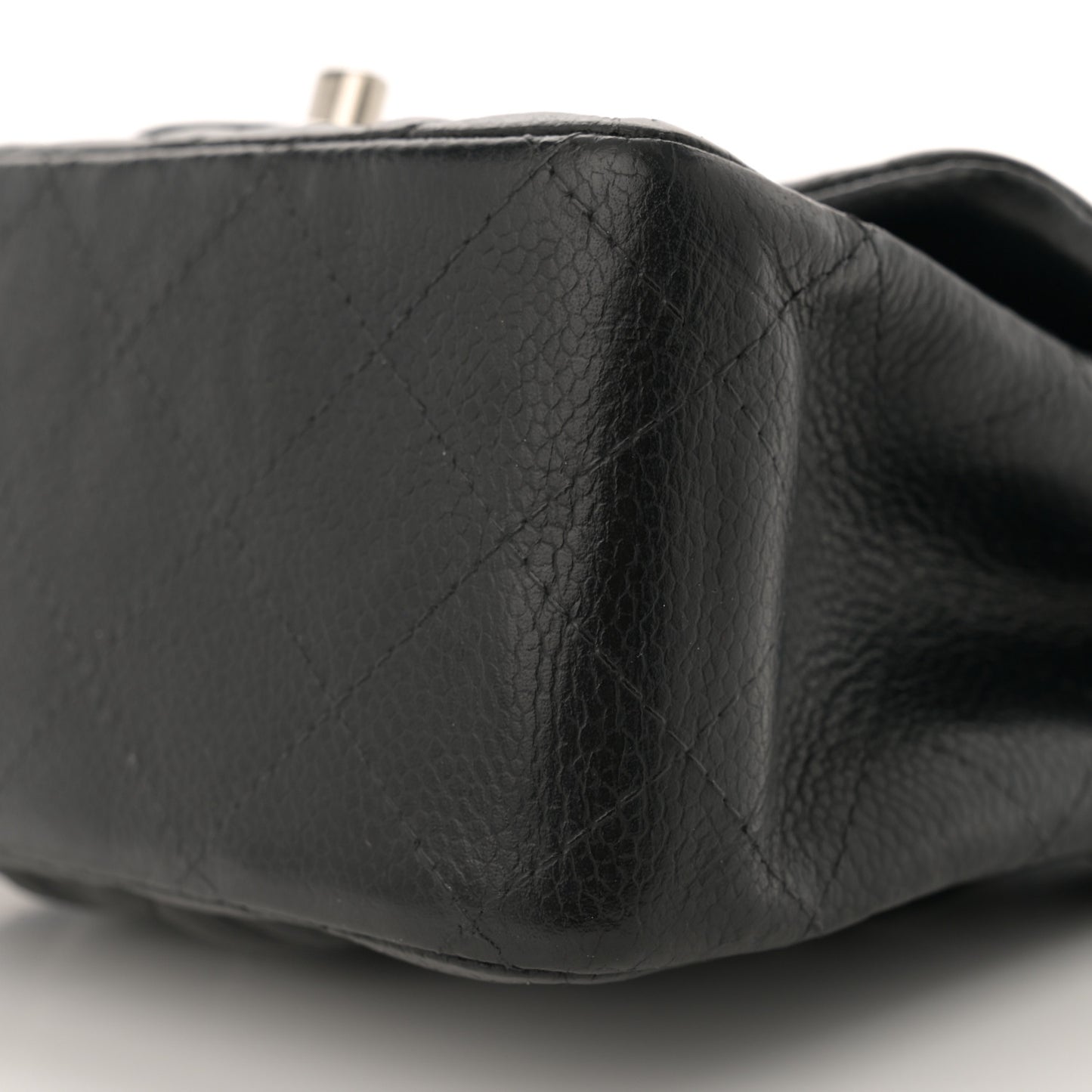 Caviar Quilted Mini Square Flap Black