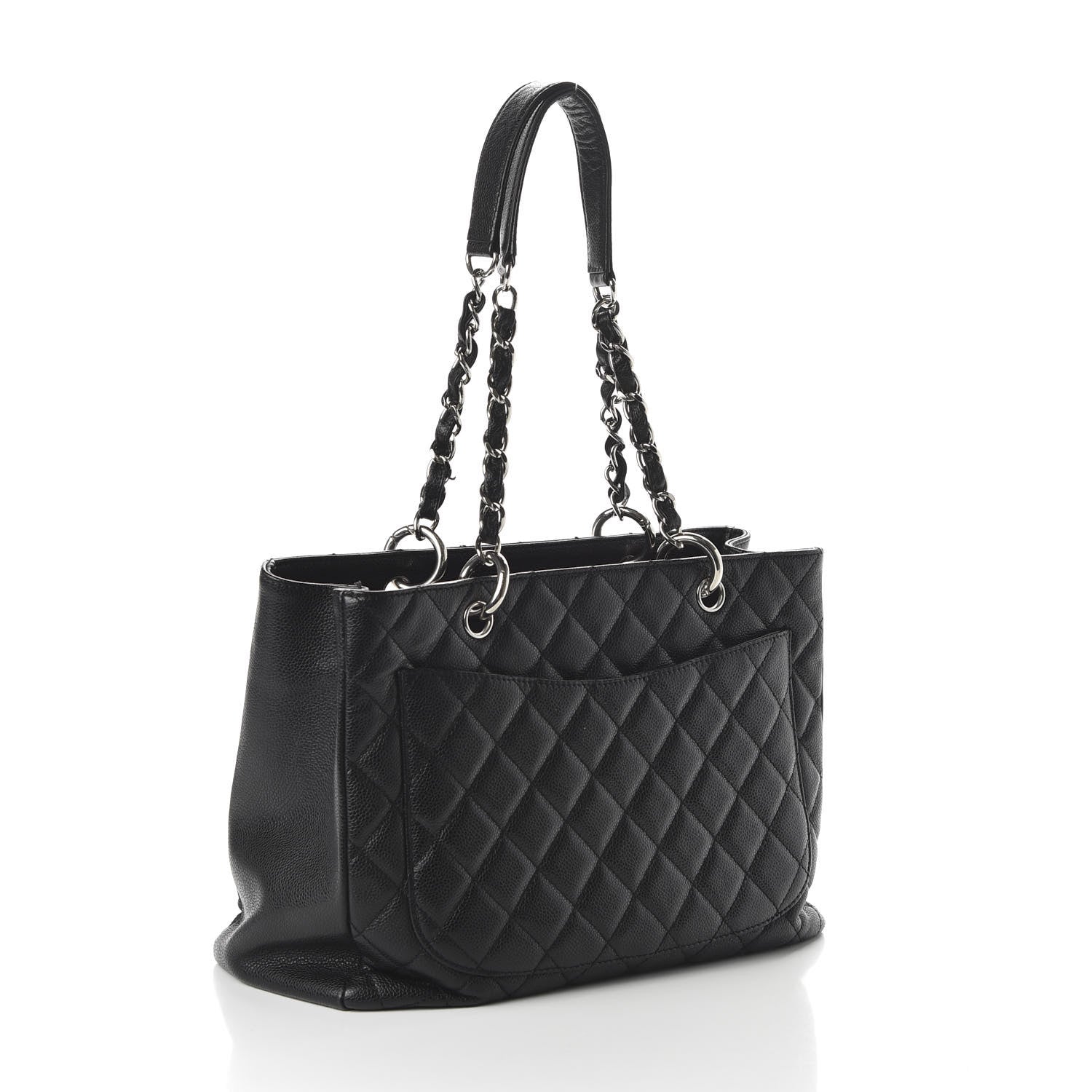 Chanel Caviar Quilted Grand Shopping Tote GST Black 3 of 11
