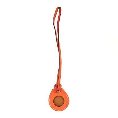 Hermes Swift AirTag Bag Charm Orange Capucine 1 of 3