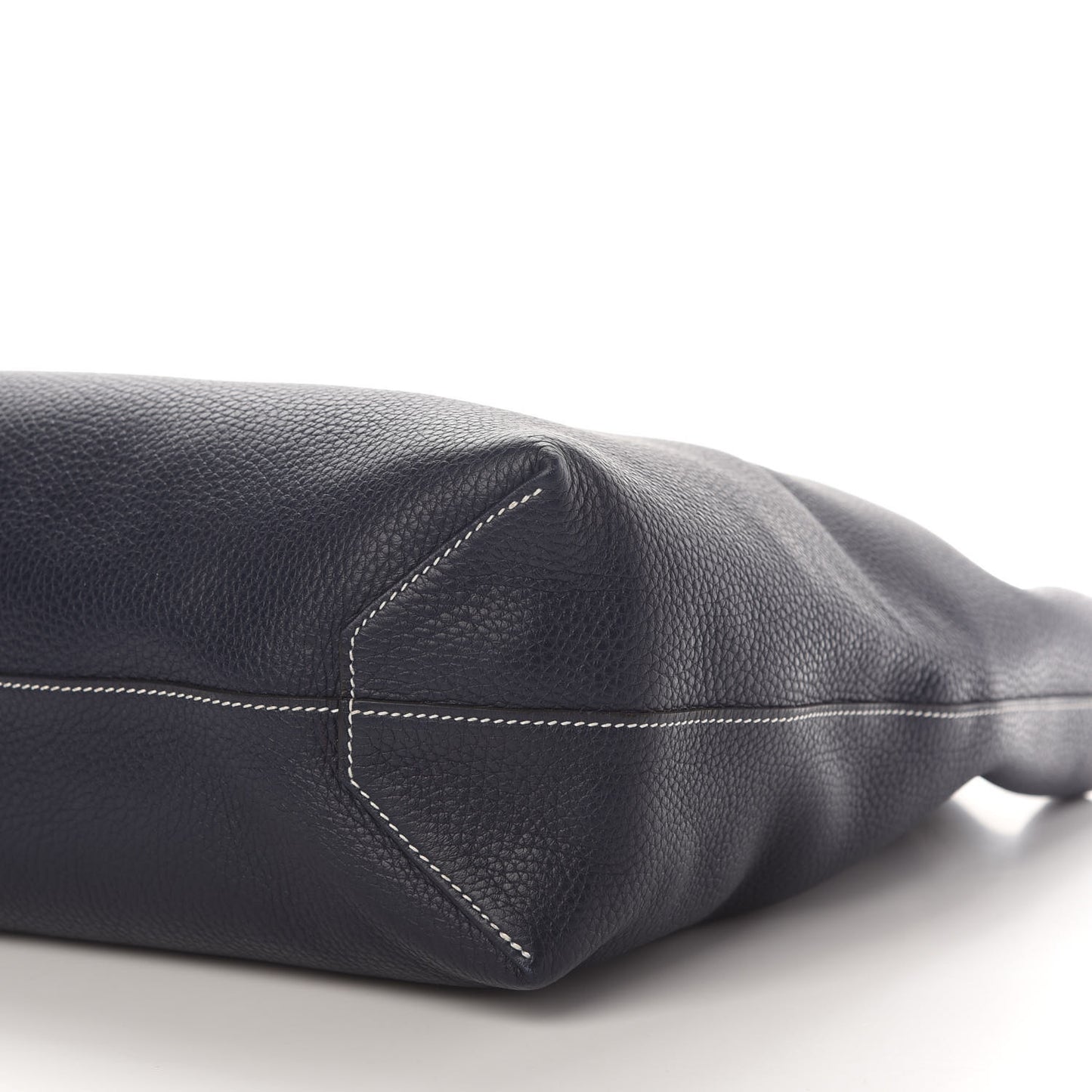 Taurillon Clemence Double Sens 36 Reversible Tote Bleu Nuit Magnolia
