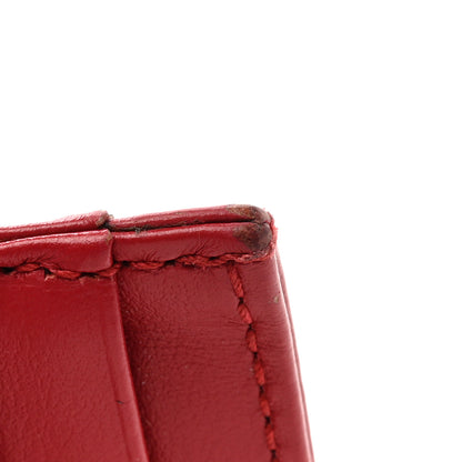 Gucci Calfskin Matelasse GG Marmont Card Holder Hibiscus Red 8 of 10