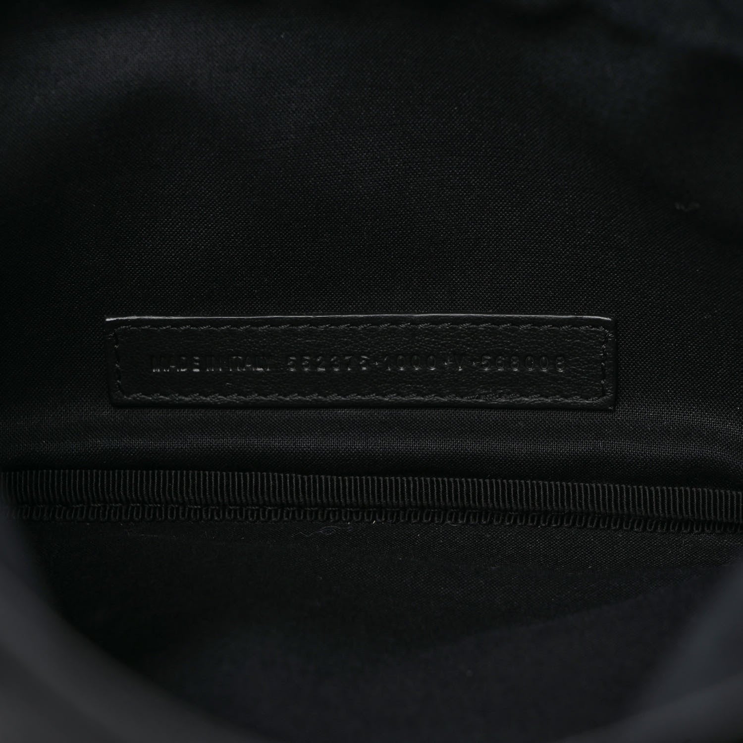 Balenciaga Smooth Calfskin Logo Large Everyday Beltpack Black White 6 of 12