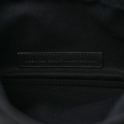 Balenciaga Smooth Calfskin Logo Large Everyday Beltpack Black White 6 of 12