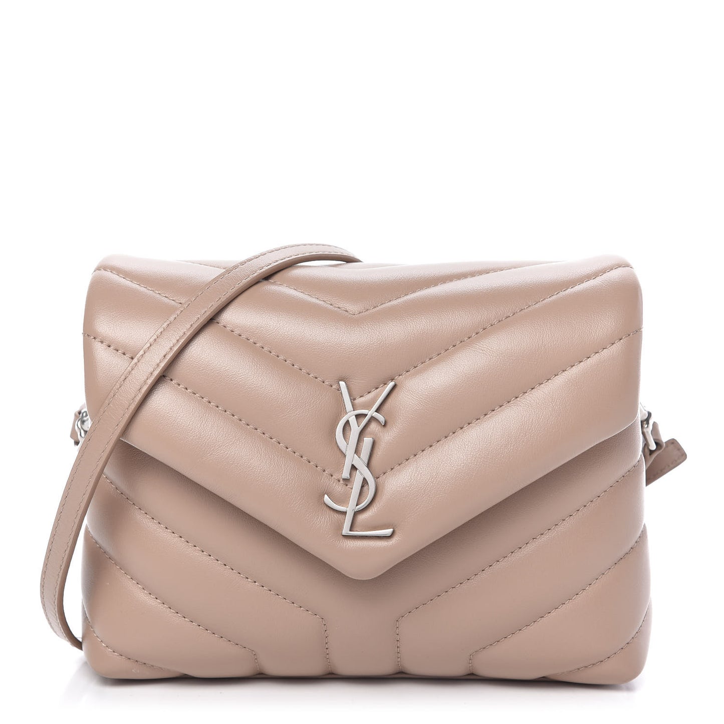 Calfskin Y Quilted Monogram Toy Loulou Crossbody Bag Light Natural
